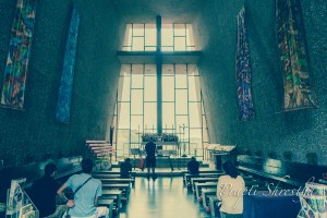 Inside the Chapel of the Holy Cross, Sedona, AZ