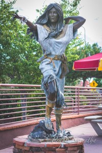 A Navajo Woman Sculpture in Sedona, AZ