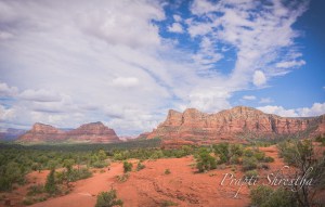 View of Sedona, AZ from the foot of the Bell Rock